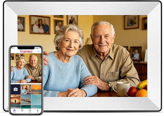 Frameo 10.1inch Digital Picture Frame WiFi Smart Digital Photo Frame 1280 * 800 IPS HD Touch Screen,16GB Memory Auto-Rotat...