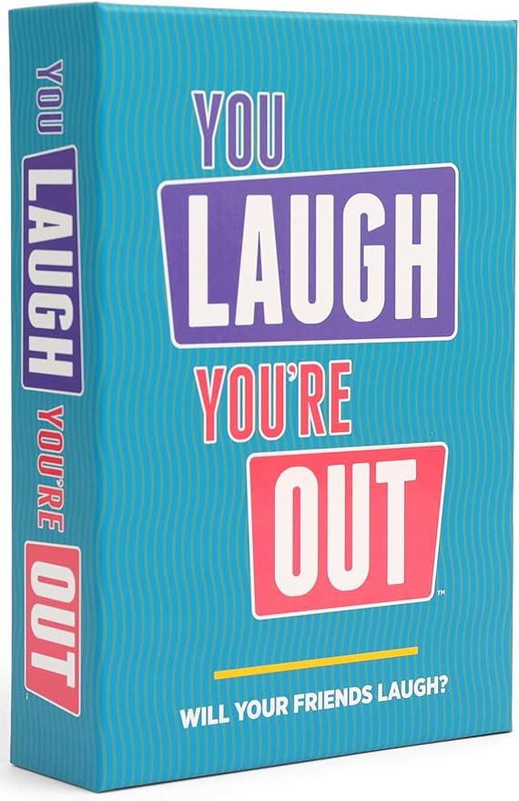 You Laugh You're Out [A Party Game with Hilarious Charades Family Card Games for Adults & Teens, 125 Prompt Cards Fun for ...