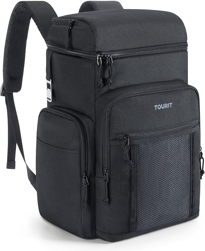 TOURIT Insulated Backpack Cooler: 30 Cans Waterproof Leakproof Soft Cooler Bag Beach Travel Picnic Camping