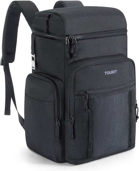 TOURIT Insulated Backpack Cooler: 30 Cans Waterproof Leakproof Soft Cooler Bag Beach Travel Picnic Camping