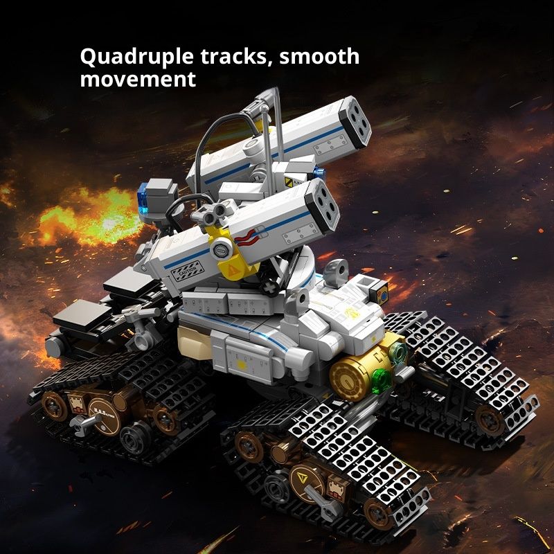 Deep Cannon Chariot Assembly Model Boy Small Particles Assembled Building Block Toys