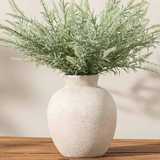 Vanselia Ceramic Flower Vase Home Decor - Farmhouse Table Vases Rustic Vintage Living Room Kitchen Bedroom Decorations for...