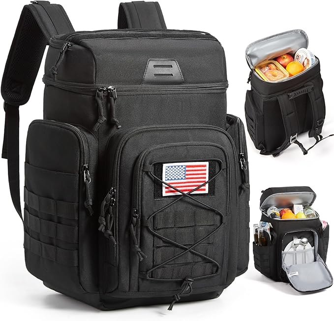 TOURIT 30L (42 Cans) Tactical Cooler Backpack – Military-Grade Insulated Back Pack with 16H Ice Retention, Leakproof Mult...