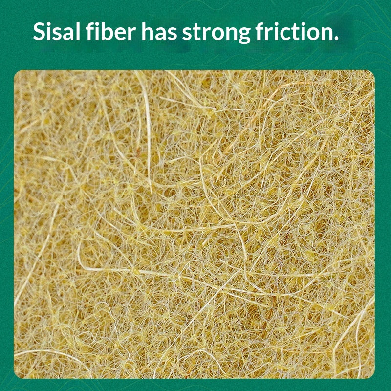 Sisal Scouring Pad Dishcloth Kitchen Cleaning Dishwashing Brush Pot-Cleaning Gadget