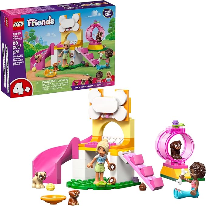 LEGO Friends Puppy Playground Pretend Play Building Toy - Creative Storytelling Playset for Girls & Boys, Ages 4+ - Includ...