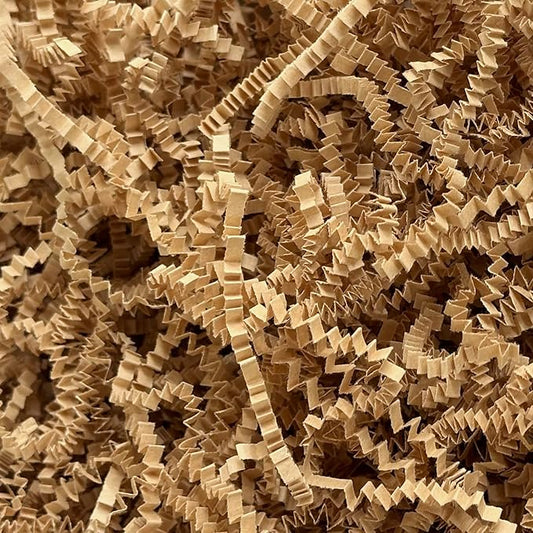 1LB Crinkle Cut Paper Shred Filler for Gift Box Bag and Basket On Holidays (Kraft Brown)