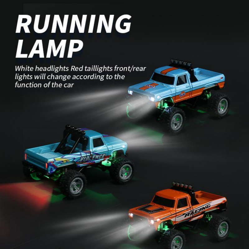 1 In 64 Mini RC Buggy With Detachable Trailer Box With Controller Kids Best Toy Gift Outdoor Impact Resistant RC Toy Car