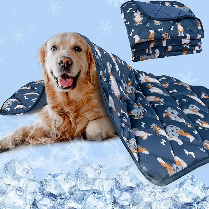 Pedobi Dog Cooling Mat, Premium Lightweight Pet Cooling Blanket Bed Cover for Dogs, Cat, Puppies | Ice Silk Cool Pad for D...