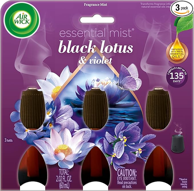 Air Wick Essential Mist – Triple Refill Black Lotus & Violet 3 ct.
