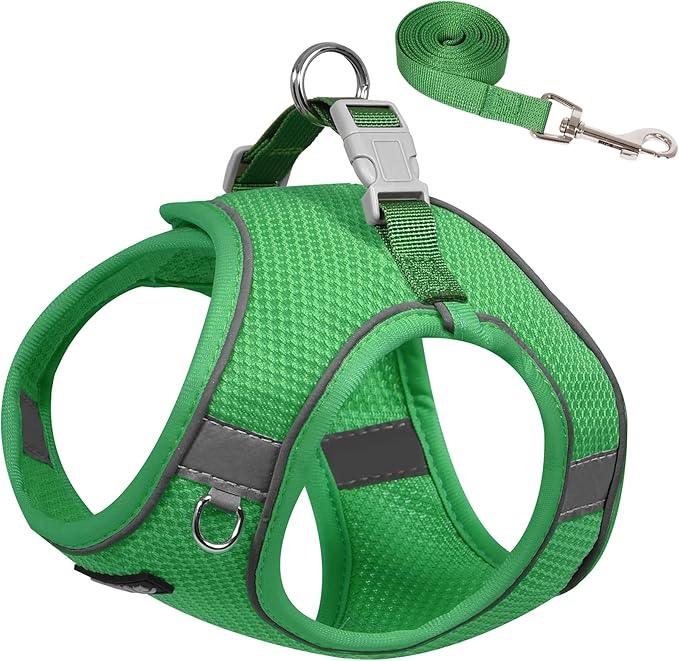 AIITLE Dog Harness for Medium Sized Dog, No-Pull Dog Vest with a Leash, Breathable Mesh, Reflective Stripes, Escape Proof ...