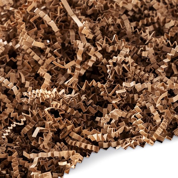 FRiLLZ by DECOfill™ Crinkle Cut Paper Filler for Gift Baskets – Kraft Shredded Paper, Eco-Friendly Basket Filler for Packa...