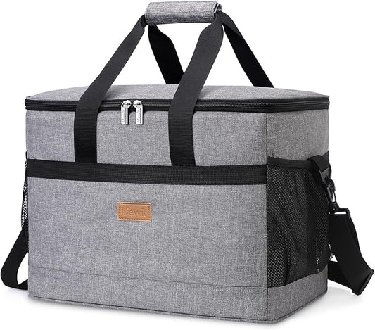 Lifewit Cooler Bag 30/50/60 Cans Collapsible and Insulated Large Lunch Bag Leakproof Soft Cooler Portable Tote for Campin...