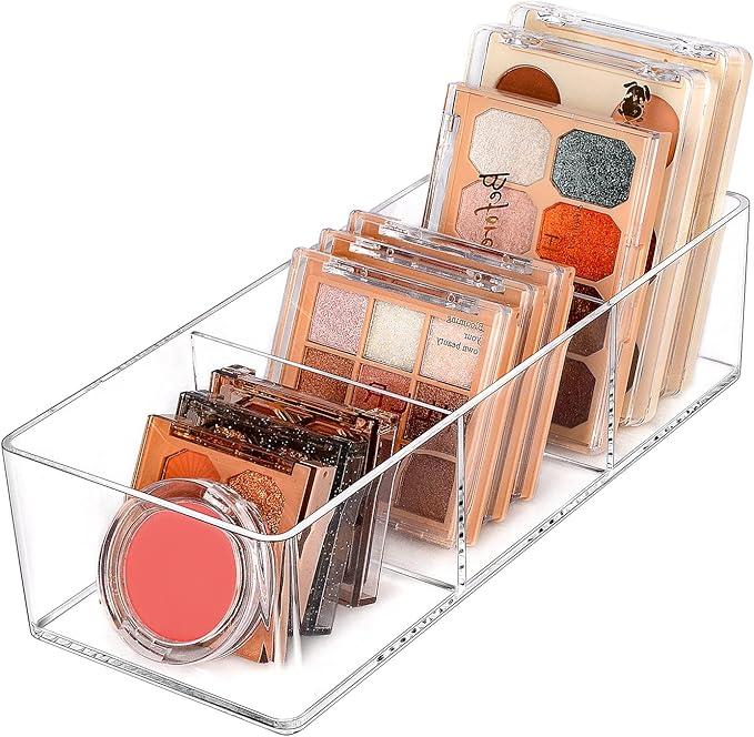 JessLab Acrylic Organizers, Bathroom Organizer for Drawer, Cosmetic Display Cases for Vanity, Countertop, Desk, Kitchen, a...