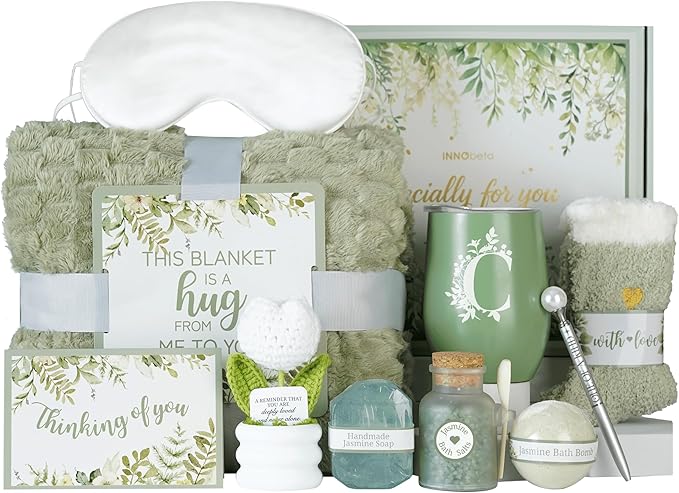 InnoBeta Personalized Gift Baskets for Women who Have Everything, Unique Gifts for Her on Birthdays, Christmas, Useful Sel...
