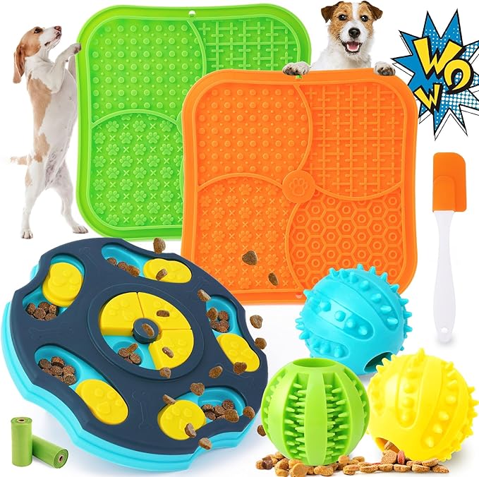 Forfon 9 Pack All-Around Dog Puzzle Toy Set -Mentally Stimulating Dog Enrichment Toys for Small to Medium Smart Dogs, Incl...