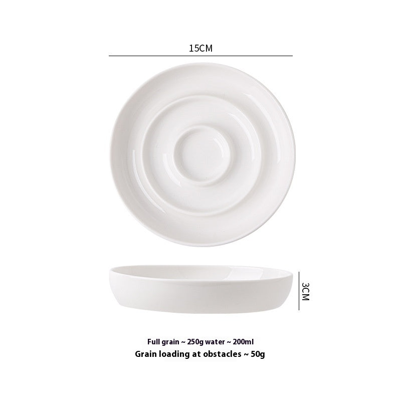Ceramic Slow Feeding Bowl Cervical Spine Protection