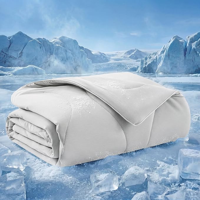 Bedsure Premium Cooling Blanket for Medium Dog - Q-MAX>0.5, Breathable Summer Washable Cold Pet Throw Blanket, Soft Durabl...