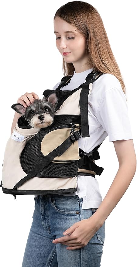 Dog Carriers for Small Dogs,Dog Backpack with 2 Pocket for Travel,Comfortable Dog Front Carrier Suitable for Dogs 8-18 pou...