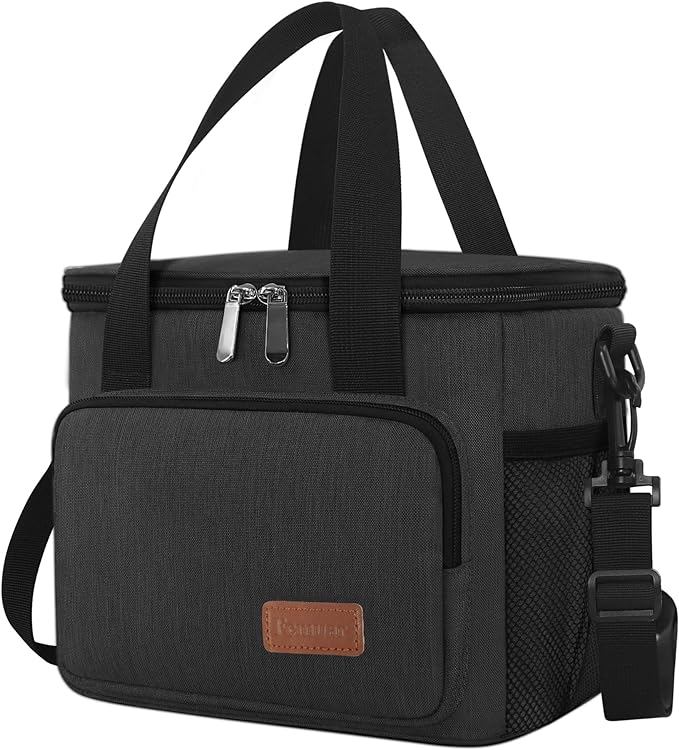 Femuar Lunch Bags for Women/Men, Insulated Lunch Bag for Work Office Picnic - Lunch Cooler Bag Leakproof Lunch Box with Ad...