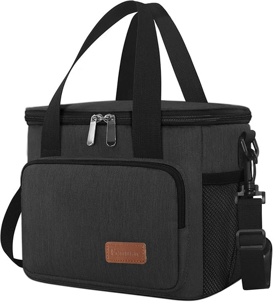 Femuar Lunch Bags for Women/Men, Insulated Lunch Bag for Work Office Picnic - Lunch Cooler Bag Leakproof Lunch Box with Ad...