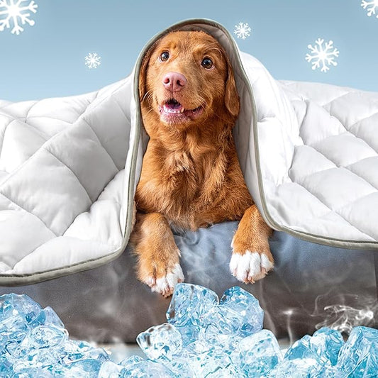 Leekalos Dog Cooling Mat,Pet Cooling Pads for Dogs Blanket,Summer Cooling Bed for Cats Blanket,Portable Pet Cooling Cushio...