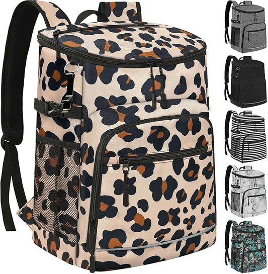Cooler Backpack Insulated Leakproof Waterproof Backpack Cooler Bag 30/45 Cans, Large Capacity Lightweight Travel Camping B...