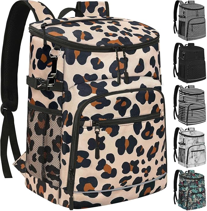 Cooler Backpack Insulated Leakproof Waterproof Backpack Cooler Bag 30/45 Cans, Large Capacity Lightweight Travel Camping B...