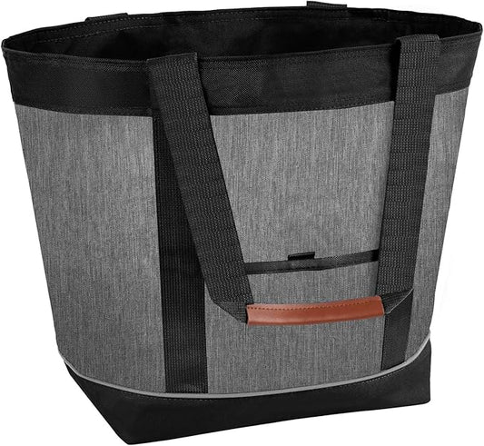 Awordo Insulated Cooler Bag, Reusable Grocery Tote Bags for Hot/Cold, Leakproof Thermal Food Delivery Bag for Shopping, Be...