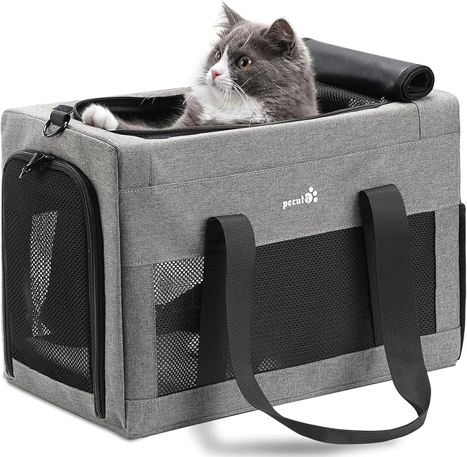 Airline Approved Cat Carrier, Pet Carrier Soft-Sided, Portable Dog Carrier with Stable Structure, TSA Approved Pet Carrier...