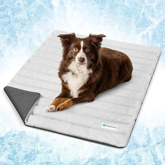 PetAmi Cooling Mat for Dog, Premium Pet Cooling Blanket for Crate Kennel, Indoor Cat Cool Sleeping Pad, Q-MAX Cold Sofa Co...