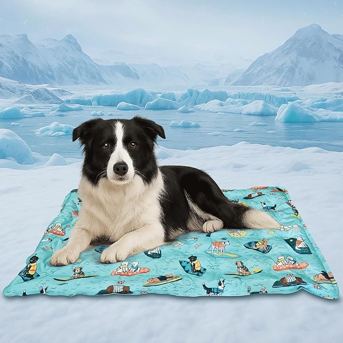 Cooling Pad for Dog,Instant Pet Cool Mat for Puppy,Comfortable Cool Pet Mat for Cat.Portable Dog Bed for Summer. Suitable ...