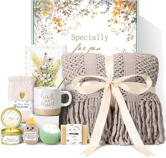 Mothers Day Gifts for Mom Wife Grandma Friends Sister, Birthday Gifts for Women Self Care Spa Gift Baskets for Women, Get ...