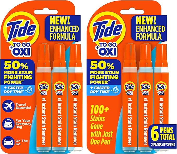 Tide Pen Stain Remover for Clothes, To Go Pen, Instant Stain Remover Pen & Spot Cleaner, Portable & Travel-Friendly, Works...