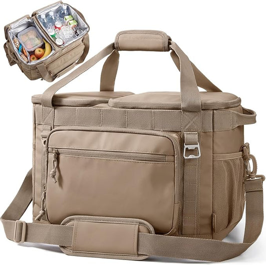 TOURIT 2-Zone Soft Cooler Bag 30/48Cans, Dry & Wet Insulated Beach Cooler, Lunch Bag, Leakproof Ice Chest for Camping, Pic...