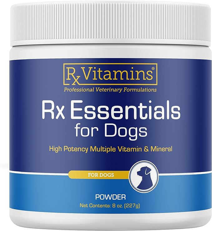Rx Vitamins Essentials for Dogs - Daily Vitamins & Minerals - with Blue Spirulina, Kelp Powder, and Milk Thistle - Complet...