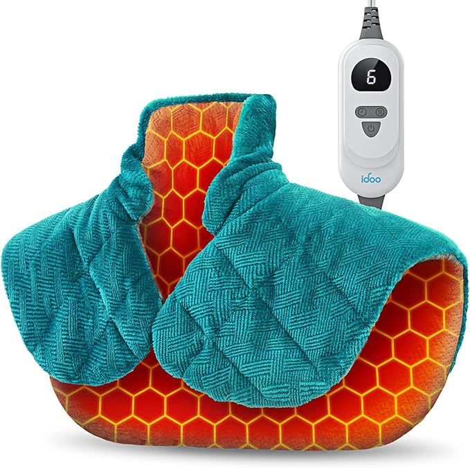 iDOO Graphene-Infused Heating Pad for Neck Shoulders and Back, Mothers Day Gifts for Mom, Birthday Gifts for Women Men Eld...