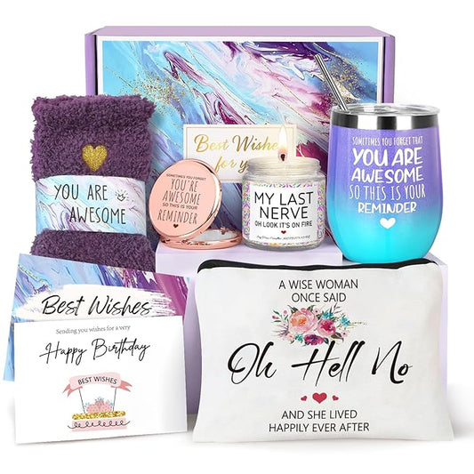 Birthday Gifts for Women, Best Friend Birthday Gifts, Gifts for Women, Happy Birthday Gifts Basket for Women, Friendship G...