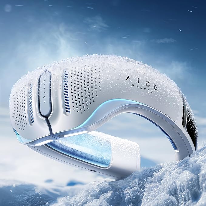 RANVOO AICE LITE Plus 2025 Max Cooling Airflow [No.1 Coolest & Most Durable] Neck Air Conditioner, Ultimate Immersive Pers...