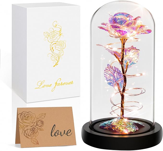 Childom Mothers Day Mom Gifts for Mom,Birthday Gifts for Women Moms Grandma,Flowers for Delivery Prime,Colorful Light Up R...