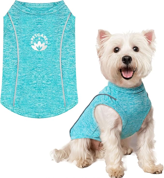 PETCARE Dog Shirt Clothes for Small Medium Dogs Cats Reflective Soft Stretchy Sun Protection Dog T-Shirts Cooling Vest Pup...