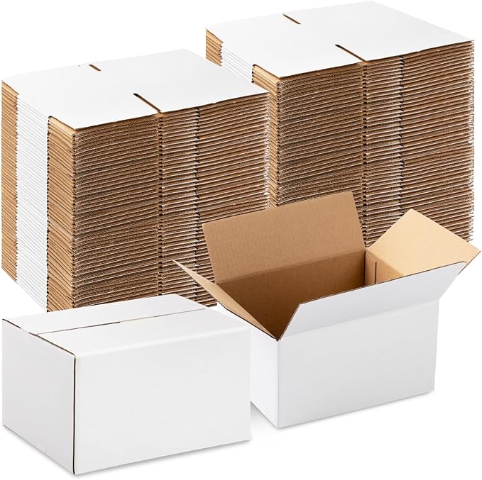 Yeaqee 72 Pcs Shipping Boxes Corrugated Cardboard Small Shipping Boxes for Packaging Mailing Packing Moving Small Business...