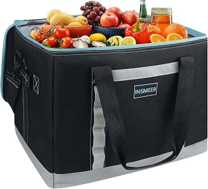 INSMEER Insulated Cooler Bag 65Cans/32 Cans Large Cooler Bag Soft Sided Cooler with Shoulder Strap, Collapsible Leakproof ...