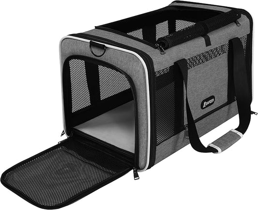GAPZER Cat Carrier 18x11x11 Top Load Soft Pet Travel Bag Over 15 lbs, Collapsible Small Dog Puppy Crate 10 Pounds, Small A...