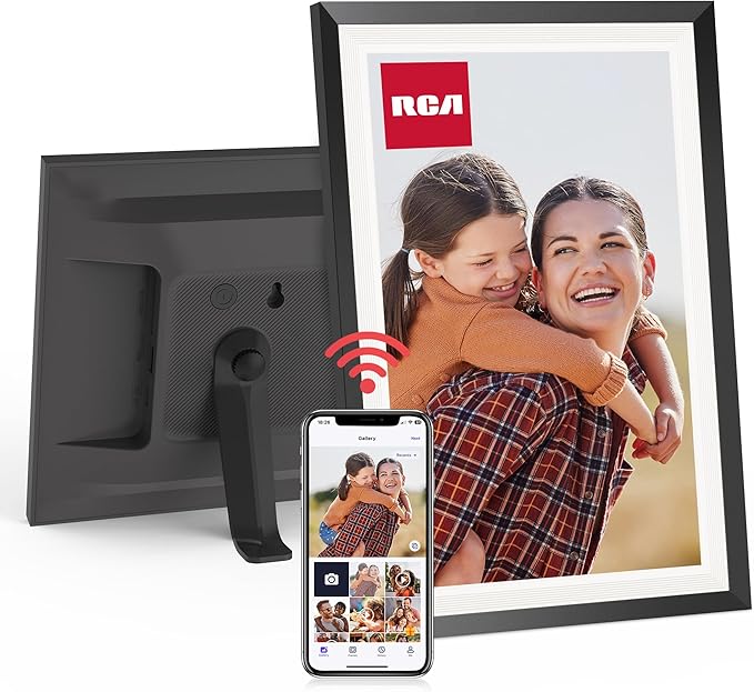 RCA 10.1” WiFi Digital Picture Frame, Electronic Photo Frames 32GB Storage, HD IPS Touch Screen WiFi Frame/Auto Rotate/Wal...