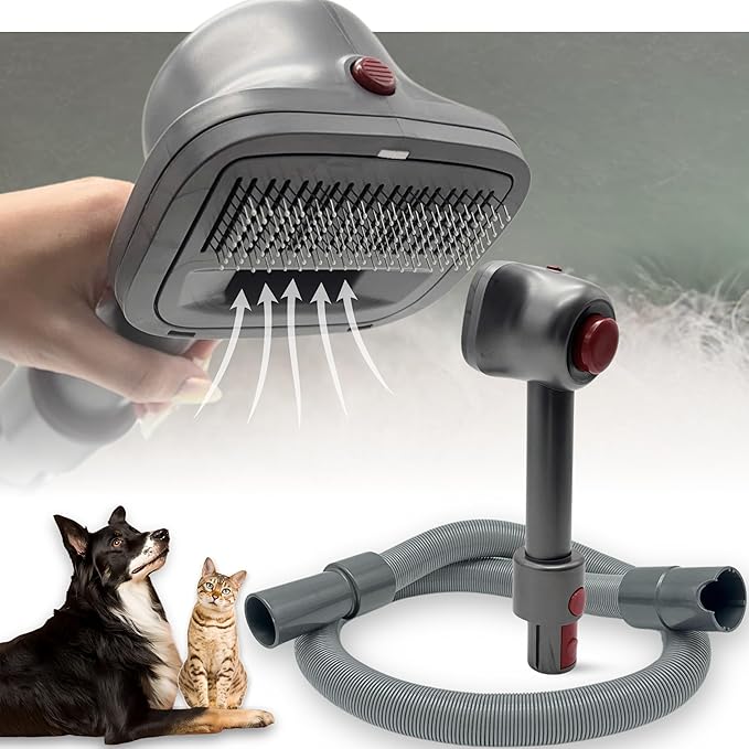 Pet Hair Grooming Brush Vacuum Attachment for Dyson V7 V8 V10 V11 V15/Big Ball/V6 DC58 DC59, Compatible with Shark NV501/H...