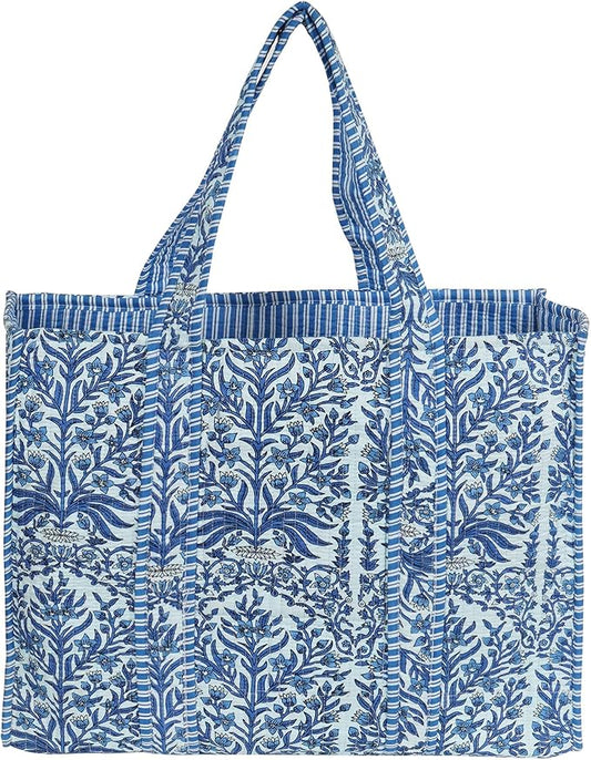 Marubhumi Women Lightweight Travel Bag Purse Cotton Shoulder Tote Bag For Shopping Grocery & Beach Bag