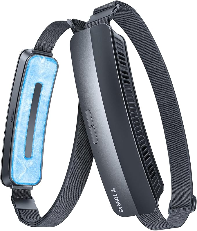 TORRAS 2026 Top Portable Waist Fan COOLiFY Zone 3, Ultra-Light Personal Wearable Belt Fan, 26ft/s Strongest Wind for Full ...