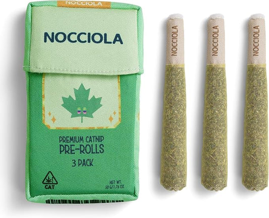 Nocciola 3 Pack Catnip Toys for Cats, Funny Cat Toys Filled with 100% Pure Organic Catnip, Safe Kitten Teething Chew and K...