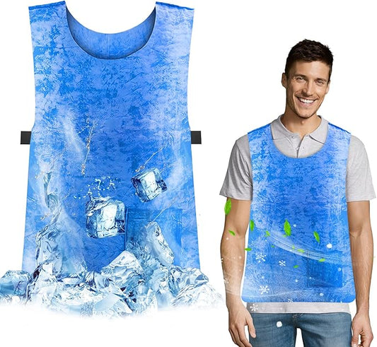 AstraLoom PVA Water-Activated Cooling Vest for Men & Women - Evaporative Ice Vest for Hot Weather, Outdoor Work & MS Relie...