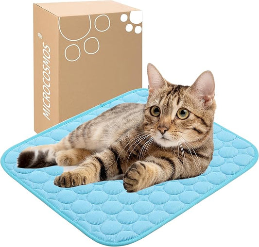 MICROCOSMOS Summer Cooling Mat & Sleeping Pad- Water Absorption Top, Materials Safe, Easy Carry, EZ Clean. Keep Cooling fo...